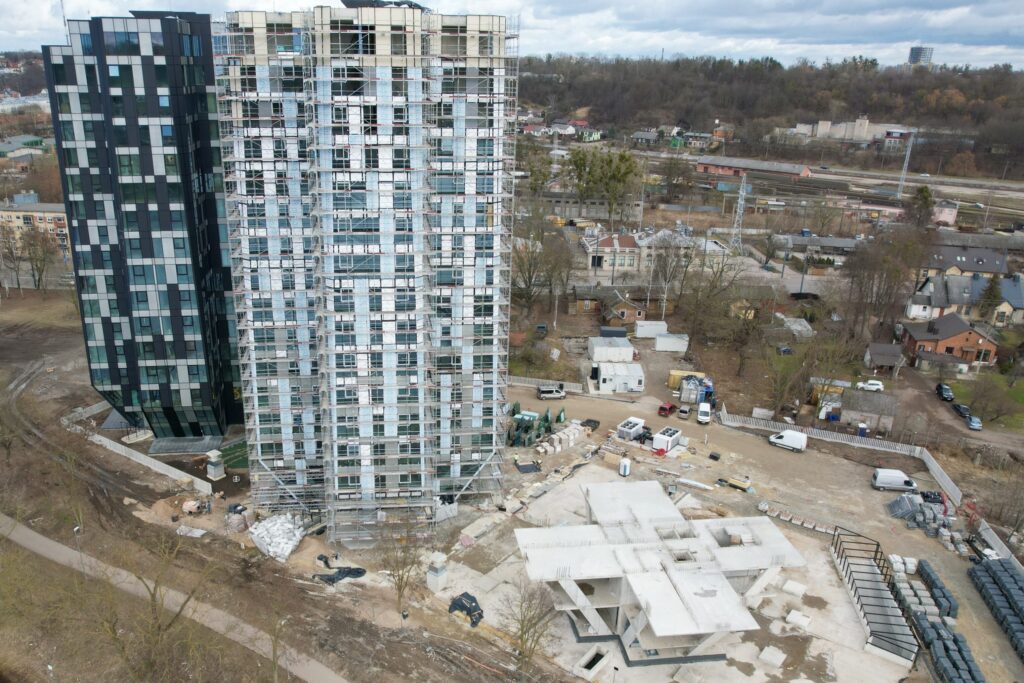 Kaunorama 1 etapas (A ir B namas) (A. Juozapavičiaus pr. 139A) - Multi apartment - construction photos