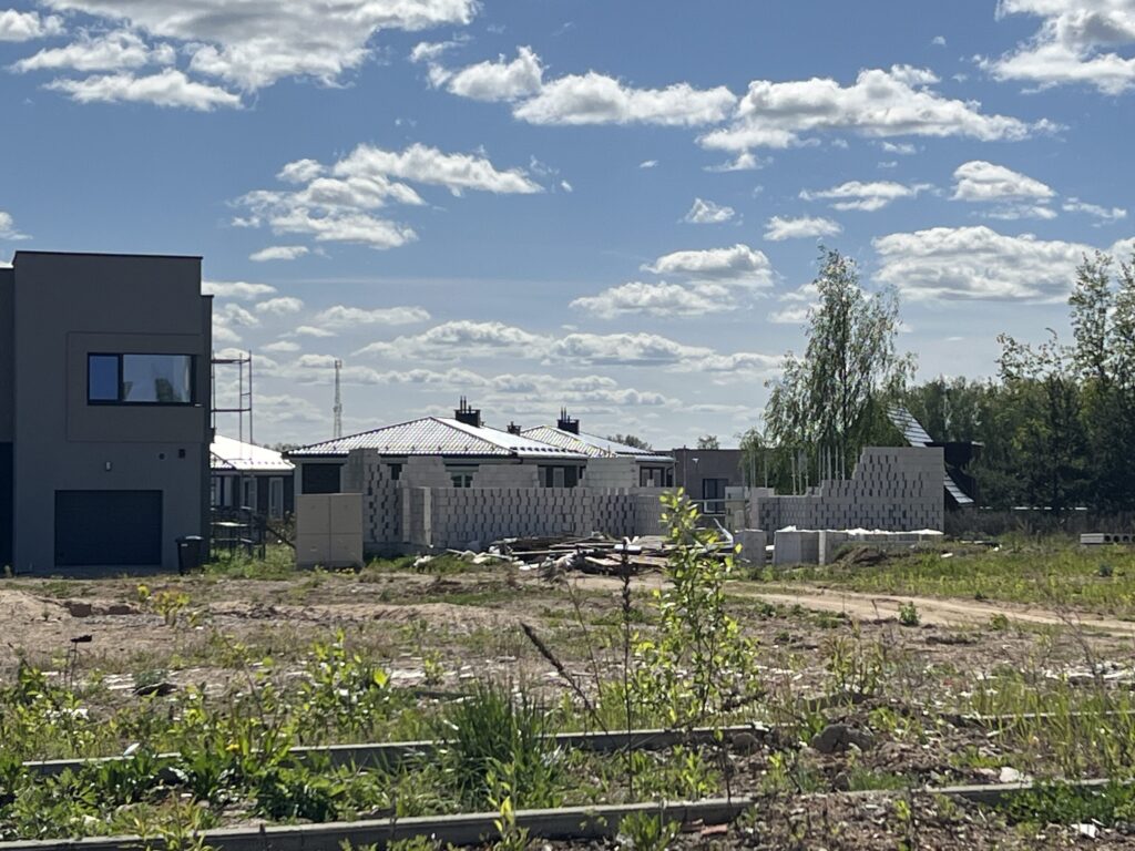 J. Bretkūno g. 34, 36, 38, 40, 42 (J. Bretkūno g. 34, 36, 38, 40, 42) - Row housing - construction photos