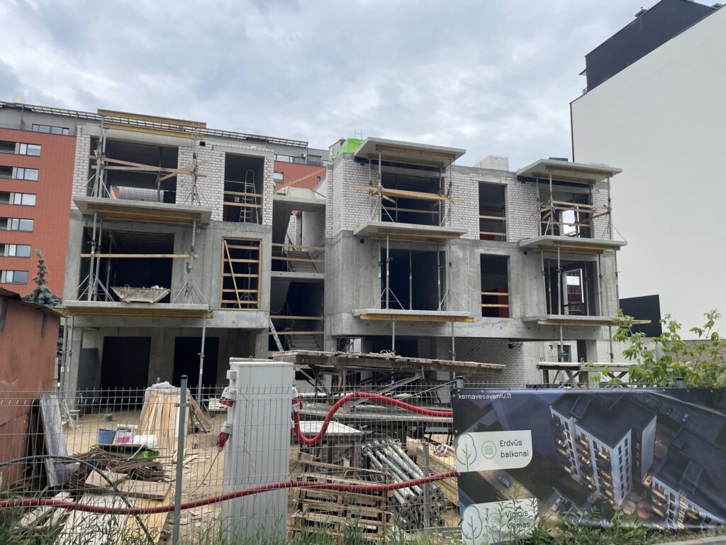 Kernavės aveniu 3 etapas (Kernavės g. 16A) - Multi apartment - construction photos