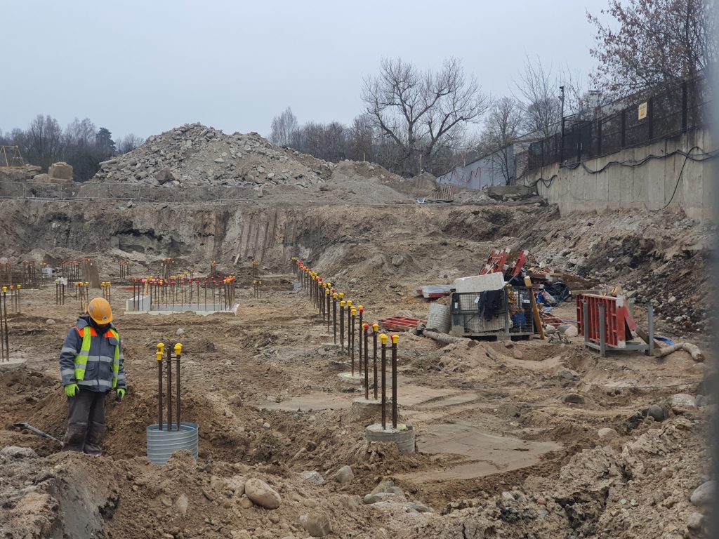 Vilnelės skverai 4 etapas (Manufaktūrų g. 7) - Multi apartment - construction photos