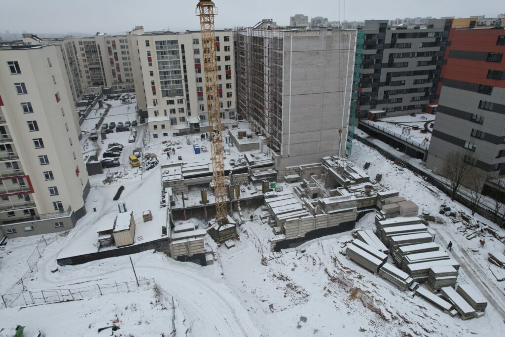 Leičių kiemas 7 etapas (Leičių g. 19) - Multi apartment - construction photos