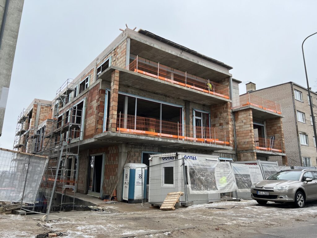 Kauno panorama (A. Mackevičiaus g. 58) - Multi apartment - construction photos