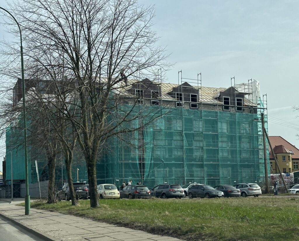 Gegužės sodai (Naujoji Uosto g. 15A, Naujoji Uosto g. 15, Gegužės g. 8) - Viesnīca - būvdarbu attēli