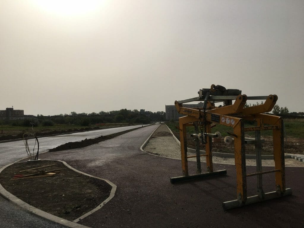 Aleksoto inovacijų pramonės parkas (Europos pr. 27) - Street - construction photos