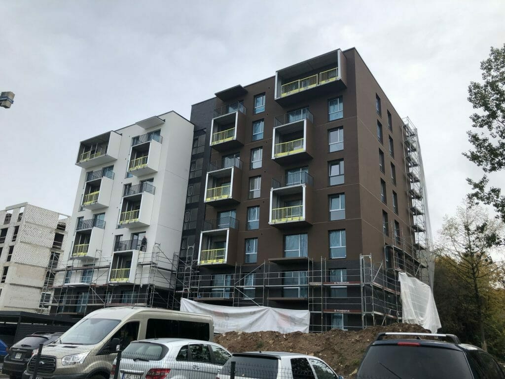 Klevų namai (Partizanų g. 34) - Multi apartment - construction photos