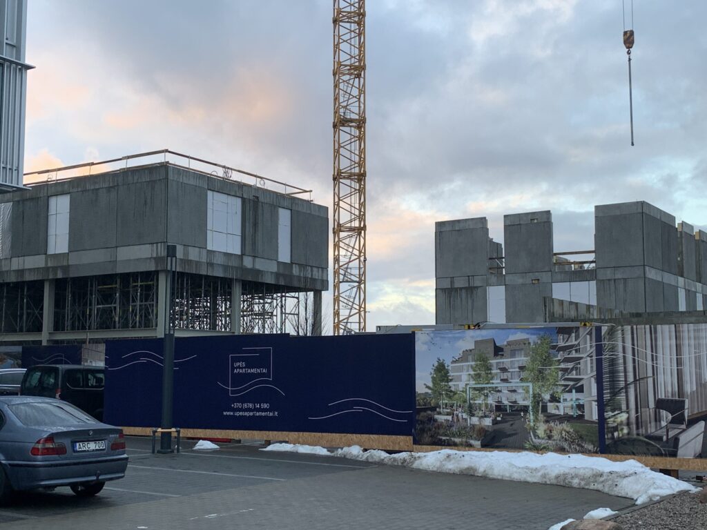 Upės apartamentai (Raudondvario pl. 107) - Multi apartment - construction photos