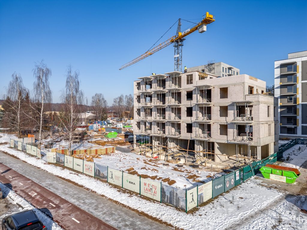 Metų laikai 2 etapas (Visorių g. 27) - Multi apartment - construction photos