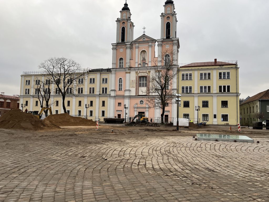 Kauno rotušės aikštė (Rotušės a.) - Square - construction photos