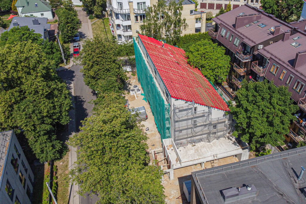 Lūšių 19 (Lūšių g. 19) - Row housing - construction photos