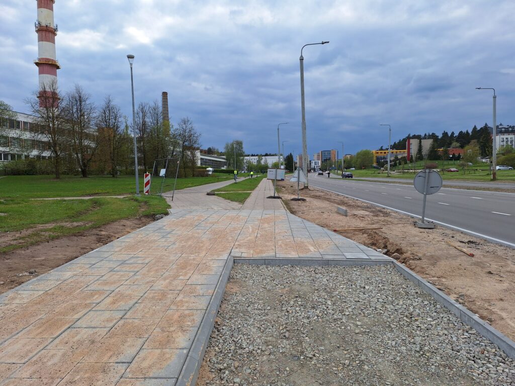 Baltupio g. dviračių takas iki Didlaukio g. (Baltupio g.) - Bike path - construction photos