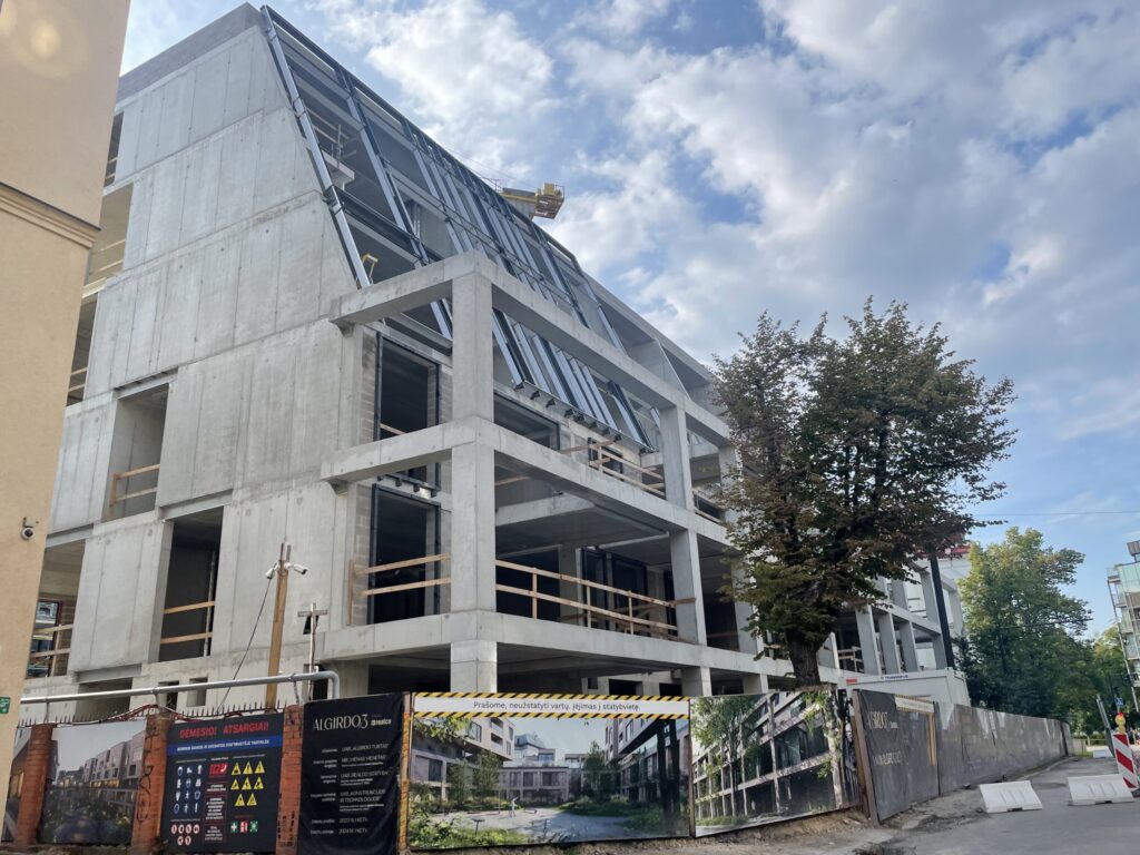 Algirdo 3 (Algirdo g. 3) - Multi apartment - construction photos