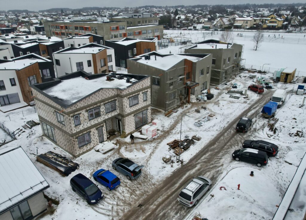 Kalnėnų TRIO 3 etapas (Albanų g. 36) - Row housing - construction photos