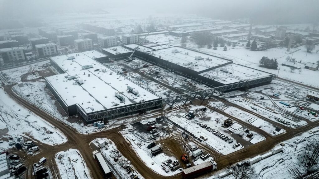 Prekybos parkas "Una" (Dangeručio g. 1) - Shopping center - construction photos