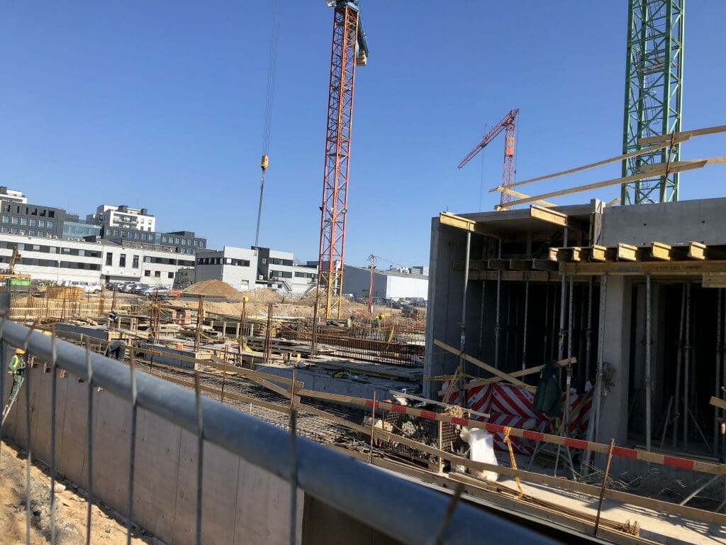 Naujasis Skansenas 1 etapas (Linkmenų g. 15) - Multi apartment - construction photos