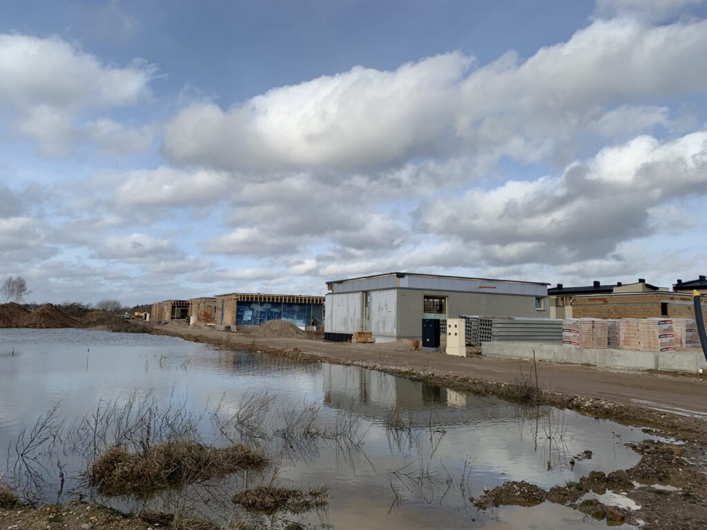 Saulėtekių terasos (Saulėtekių g. 1, 3, 5, 7, 9, 11, 13, 15) - Private house community - construction photos