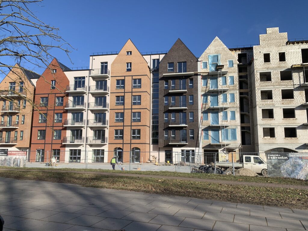 Klaipėdos Holivudas 1 etapas (M, L, K namai) (Kretingos g. 100) - Multi apartment - construction photos