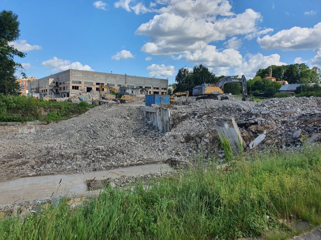 Remarco 1 etapas (Drujos g. 2) - Food store, Office center - construction photos