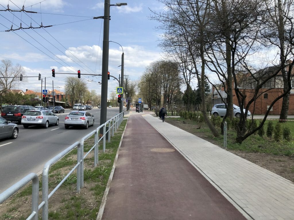 Nuokalnės ir Tvirtovės g. dviračių takas (Nuokalnės g.) - Dviračių takas - statybų nuotraukos