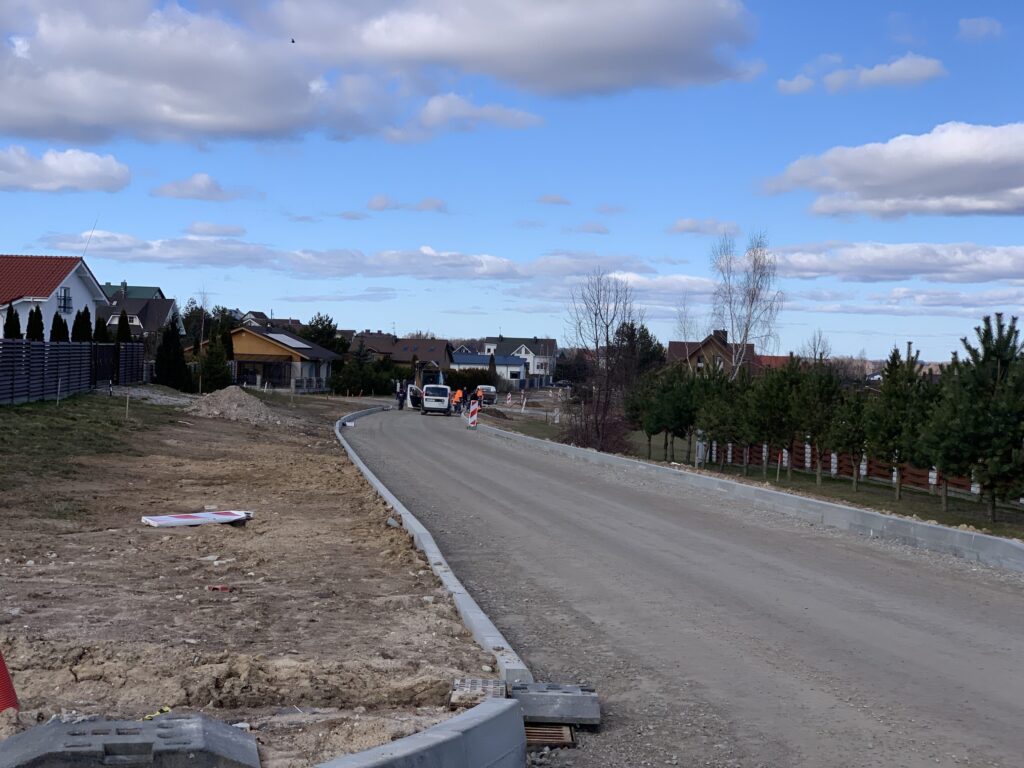 Tauralaukio gyvenvietės gatvės (Vėjo g., Virkučių g., Uosių g., Žvaigždžių g., Vaivorykštės g., Griaustinio g., Lietaus g., Slengių g., Arimų g., Akmenų g., Debesų g., Smėlio g.) - Street - construction photos