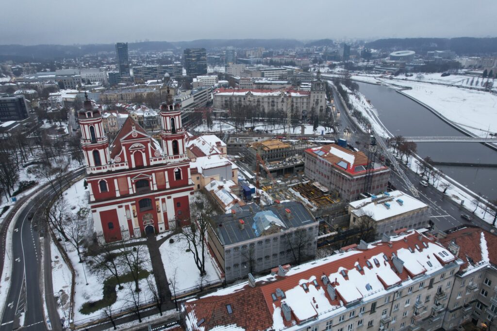 Vasario 16-osios (Vasario 16-osios g. 1) - Hotel, Office center, Primary and secondary education - construction photos