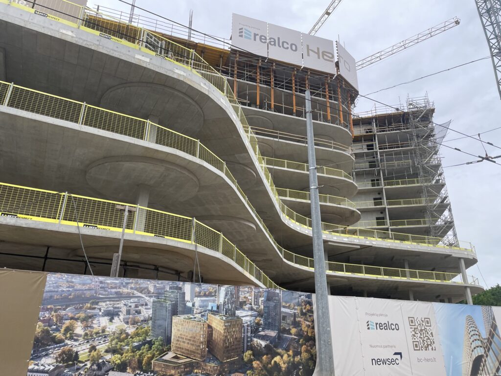 HERO (Lvivo g. 21) - Office center - construction photos