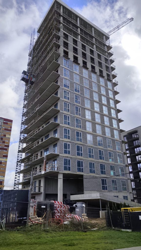 Newton 1 etapas (K1) (Viršuliškių skg. 8) - Multi apartment - construction photos