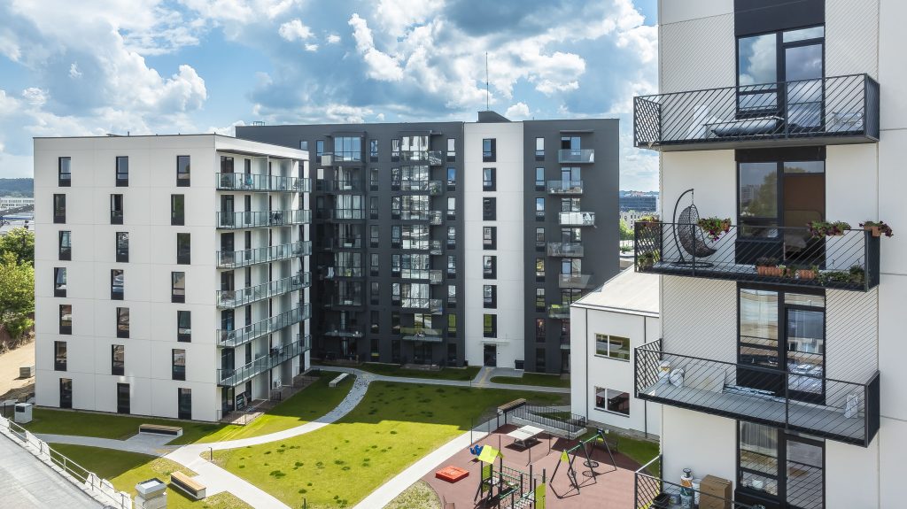 City Yard (Kareivių g. 2D) - Multi apartment - construction photos