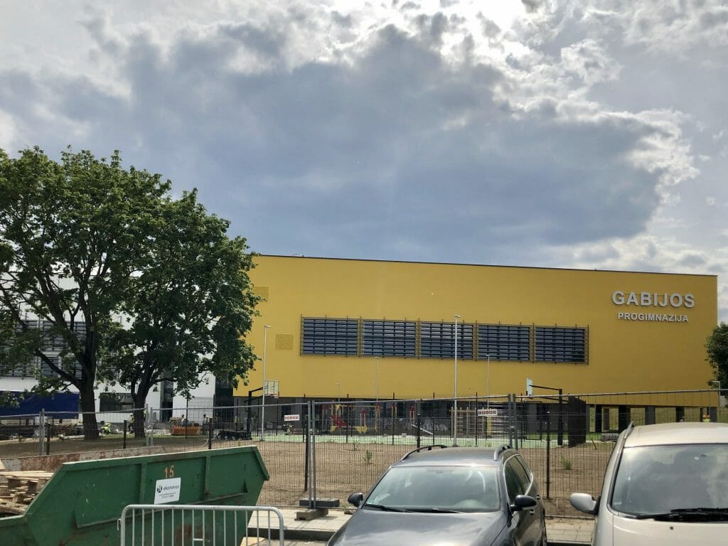 Gabijos gimnazijos priestatas (Pašilaičių g. 13) - Primary and secondary education - construction photos