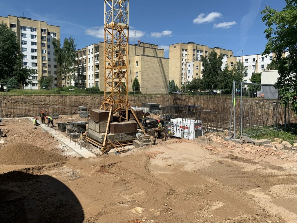 Du žaibai (Žaibo g. 14A) - Multi apartment - construction photos