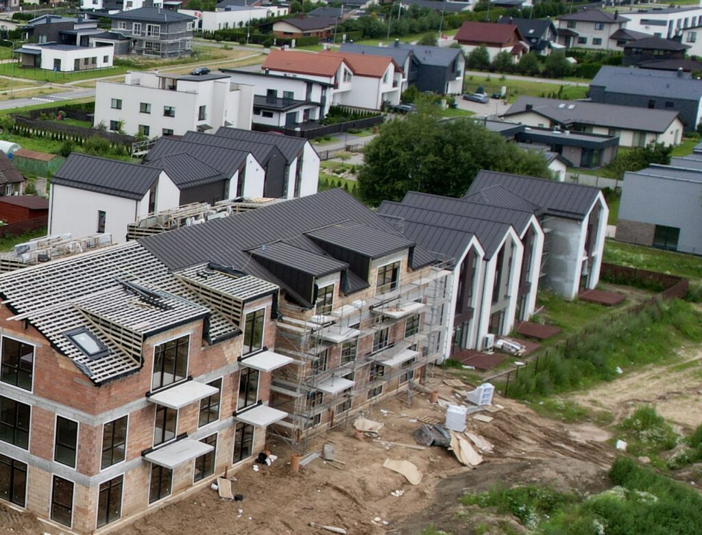 Vanilla Villa sublokuoti namai (Juodupio g. 71, 73) - Row housing - construction photos