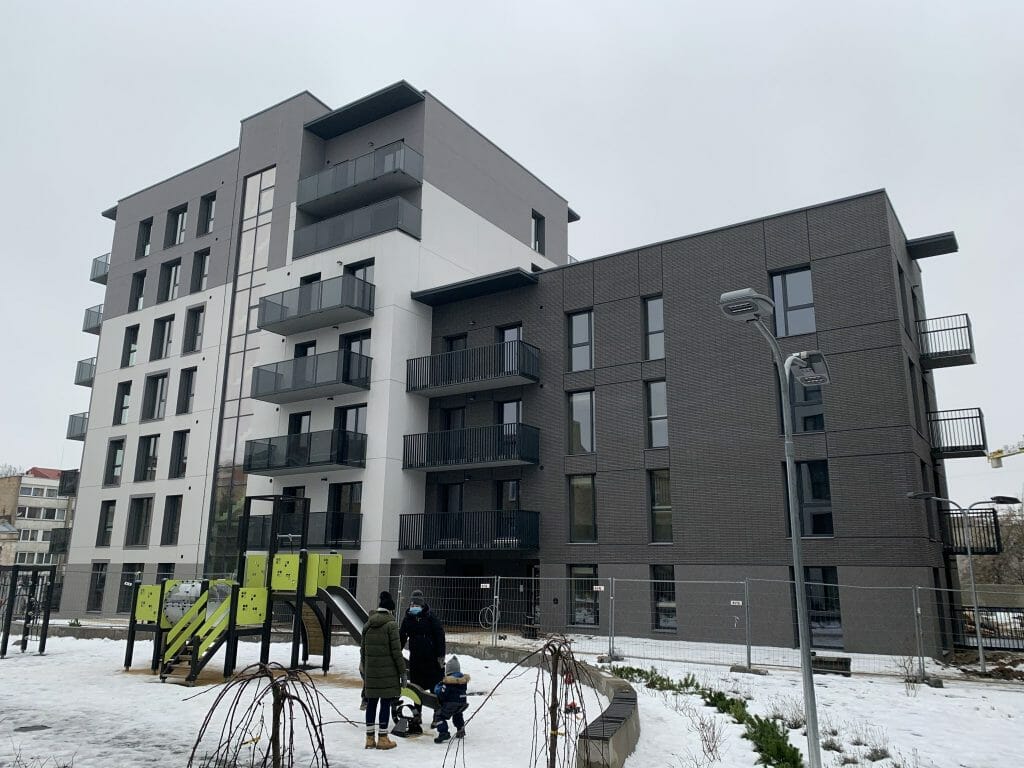 Baltas Lapas Mindaugo 2 etapas (Aguonų g. 17) - Multi apartment - construction photos