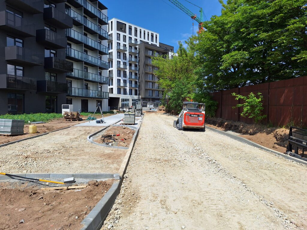 City Yard (Kareivių g. 2D) - Multi apartment - construction photos