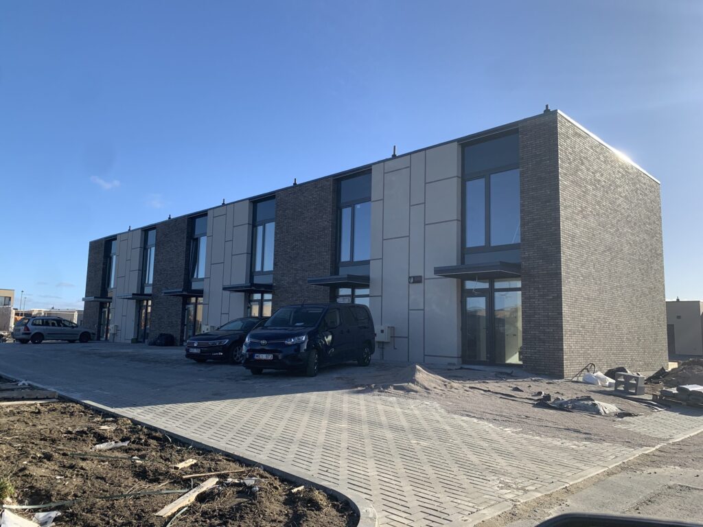 Paupiai (kotedžai) (Karališkių g. 6,10,12) - Row housing - construction photos