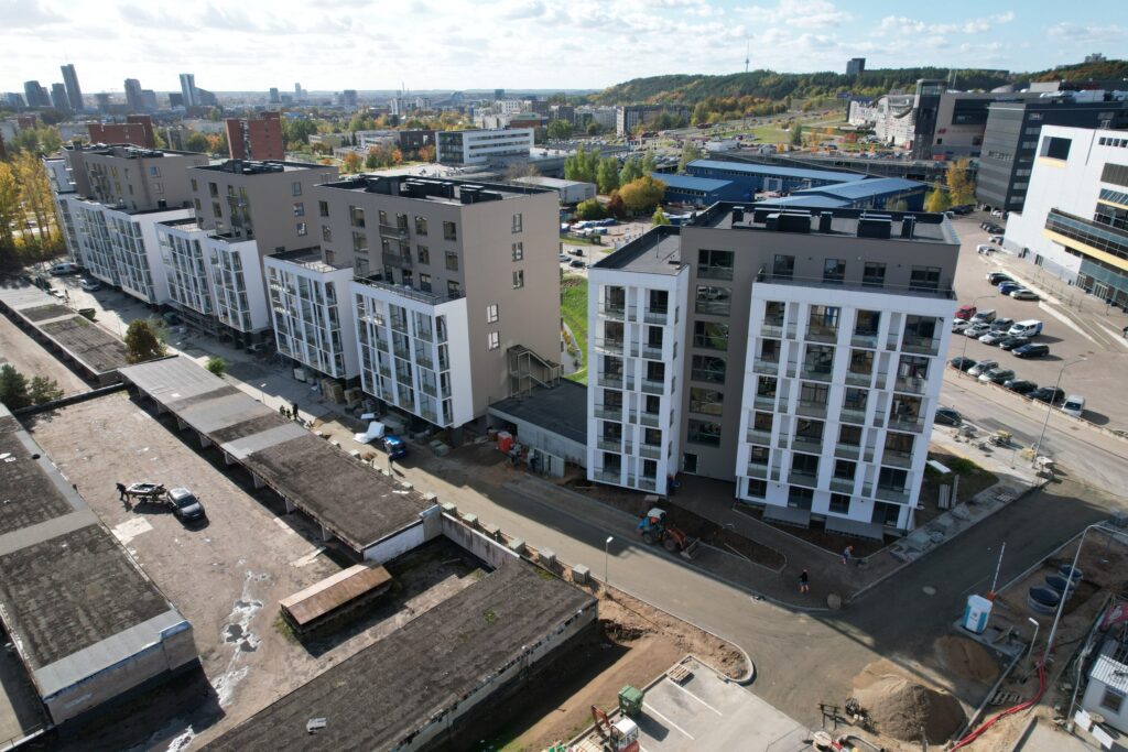 Go Life (Vito Gerulaičio g. 4, Ozo g. 6B) - Daugiabutis - statybų nuotraukos