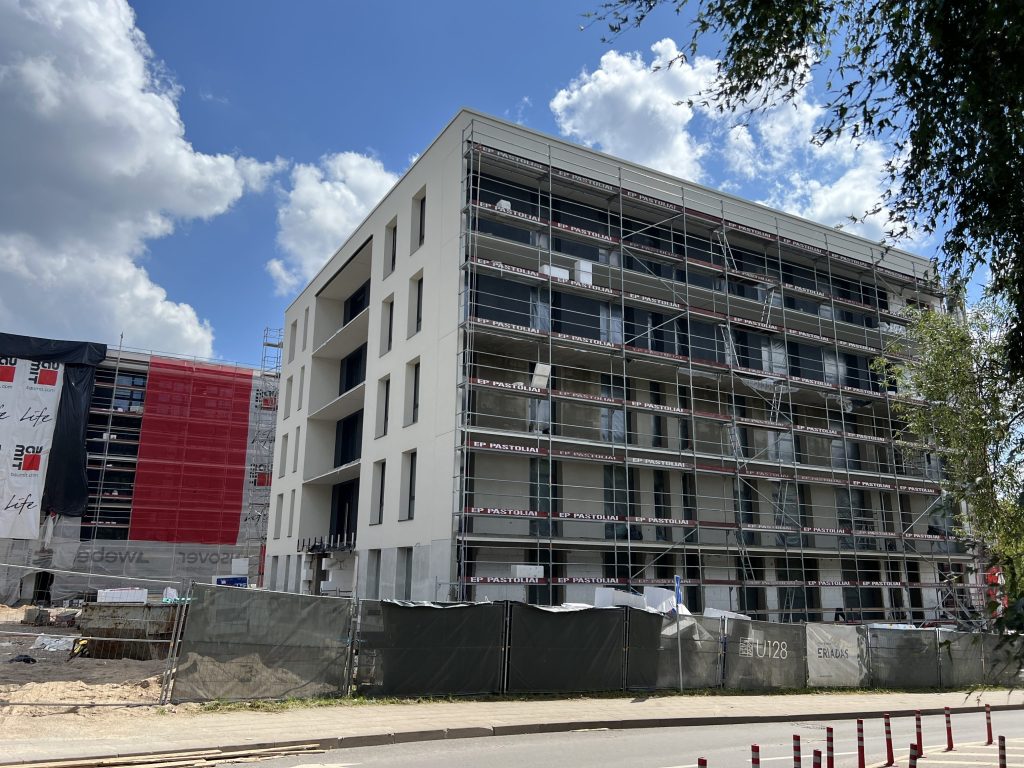 U128 (Ukmergės g. 128) - Daugiabutis - statybų nuotraukos