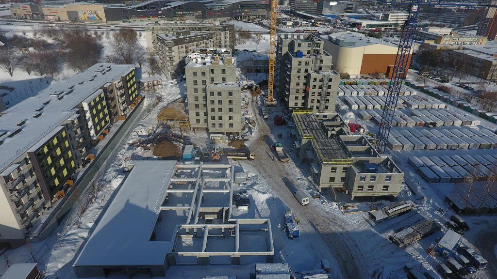 Linkmenų ežerai 3 etapas (Linkmenų g. 58) - Multi apartment - construction photos