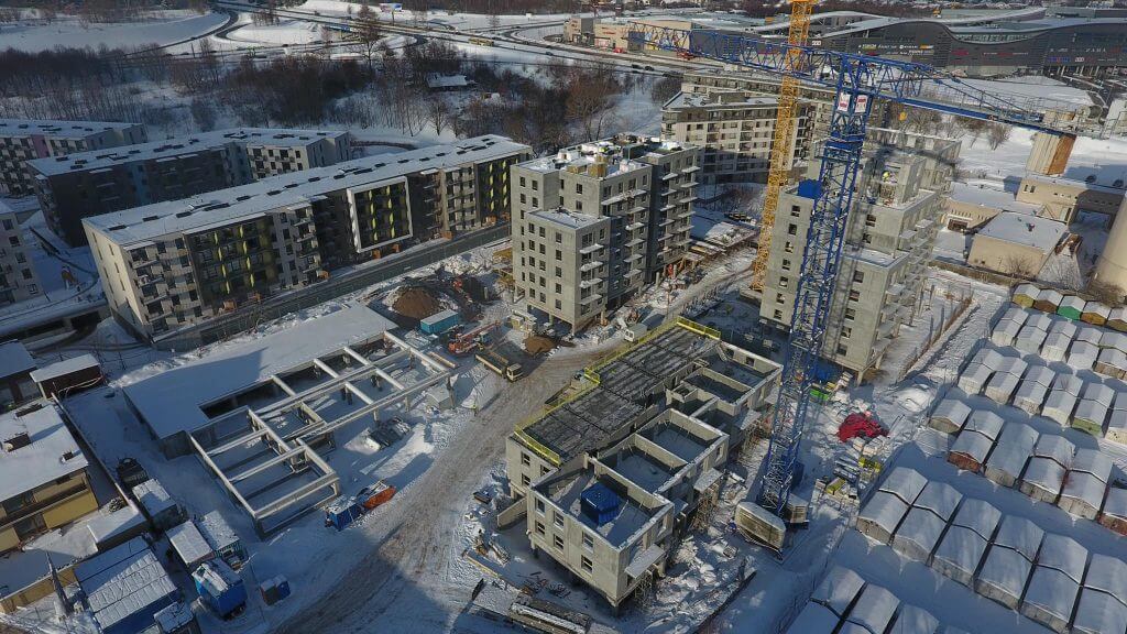 Linkmenų ežerai 3 etapas (Linkmenų g. 58) - Multi apartment - construction photos