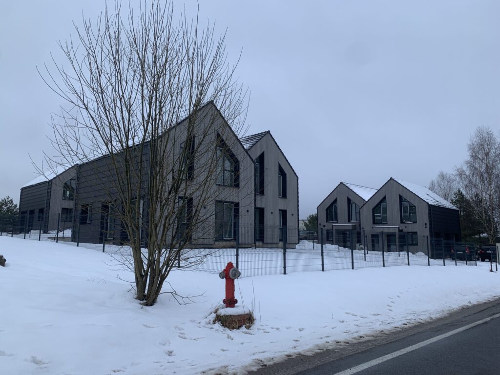 Tarandės pasaka (Mykolo Šulco g. 15, 17, 19, 21) - Rindu mājas - būvdarbu attēli