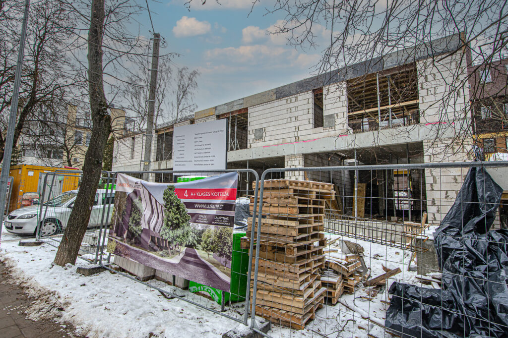 Lūšių 19 (Lūšių g. 19) - Row housing - construction photos
