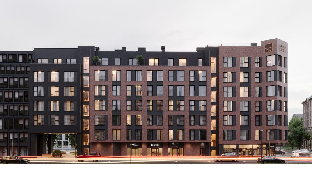 Tērbatas dārzs - 1. kārta - Tērbatas iela 78A (Tērbatas iela 78A) - Daudzdzīvokļu nams - vizualizācija