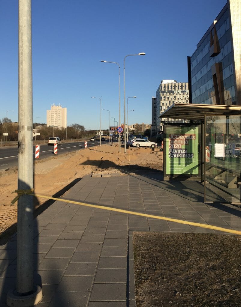 Pilaitės pr. dviračių takas iki Laisvės pr. (Pilaitės pr.) - Velosipēdu ceļš - būvdarbu attēli