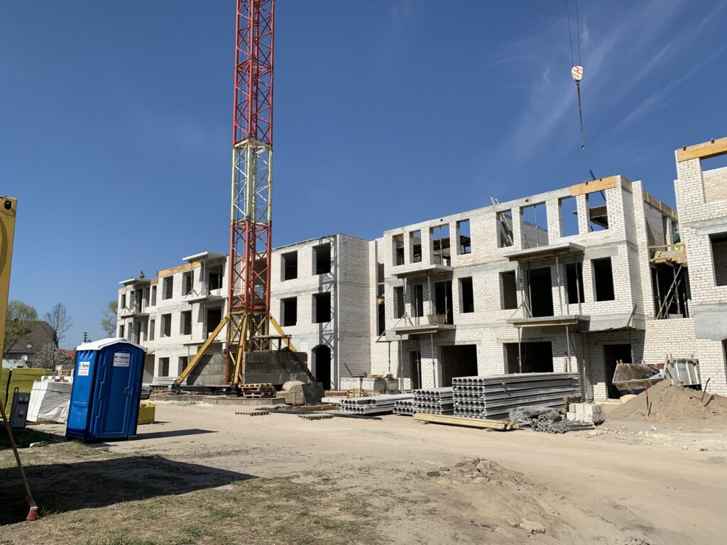 Klaipėdos Holivudas 1 etapas (M, L, K namai) (Kretingos g. 100) - Multi apartment - construction photos