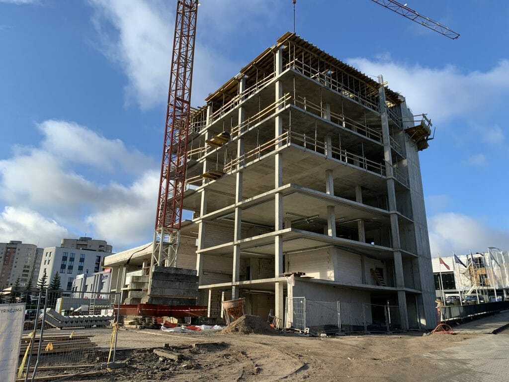 Ateities Trio verslo centras (Ateities g. 29) - Office center - construction photos