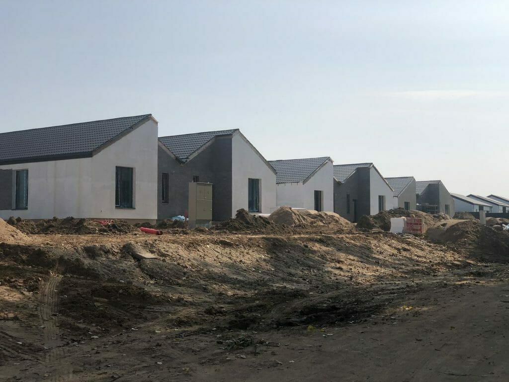 Papiškių g. namai (Papiškių g. 37, 39, 41, 43) - Row housing - construction photos