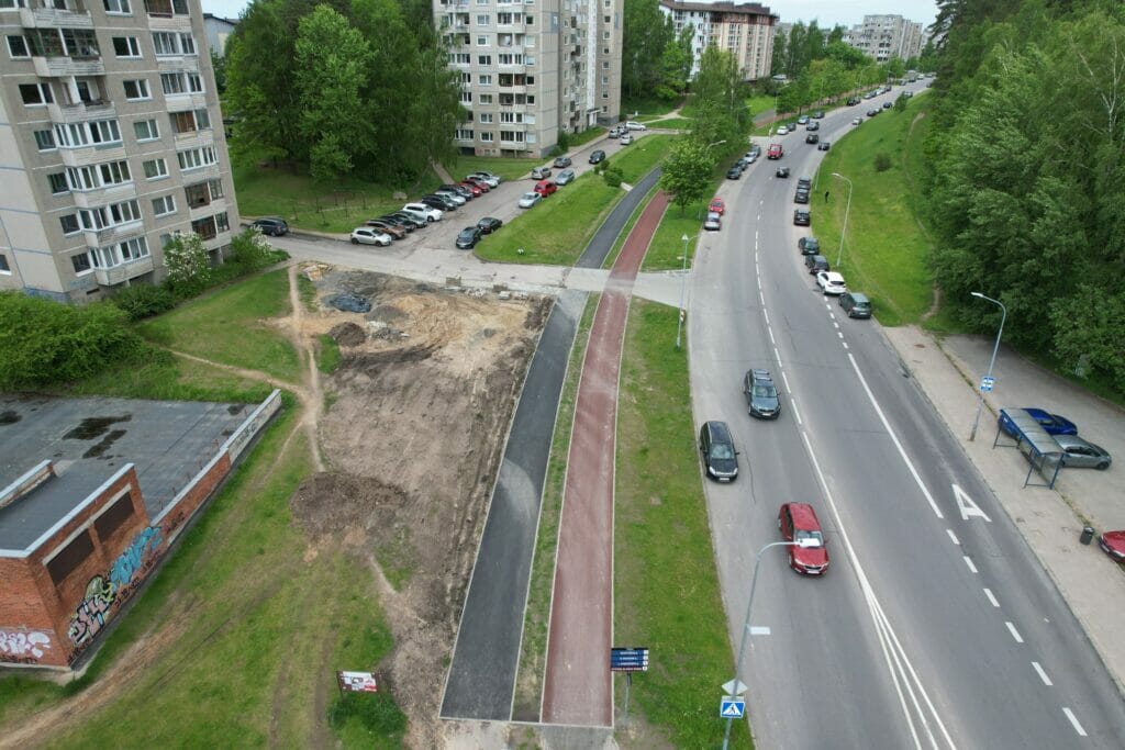 L. Giros g. dviračių takas (L. Giros g.) - Bike path - construction photos