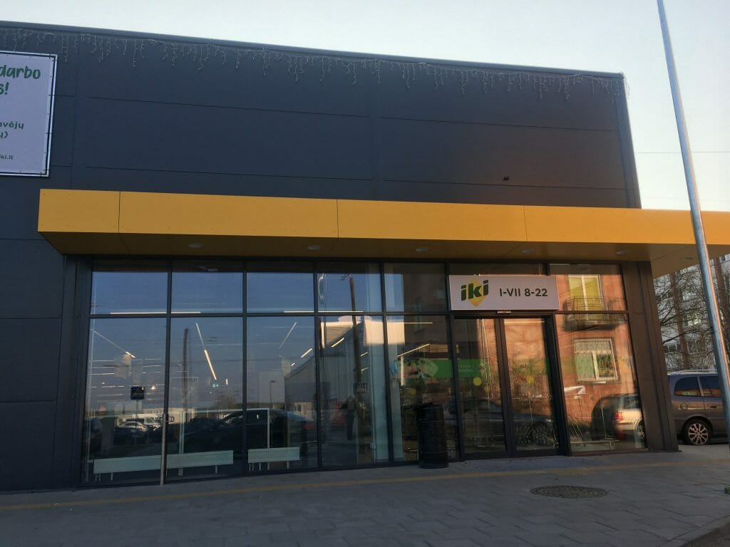 IKI Vaduvos g. (Vaduvos g. 4A) - Food store - construction photos