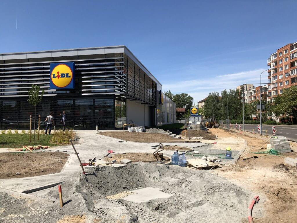 LIDL Rinktinės g. (Rinktinės g. 60) - Food store - construction photos