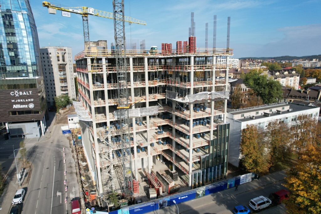 FLOW (Lvovo g. 21A) - Office center - construction photos