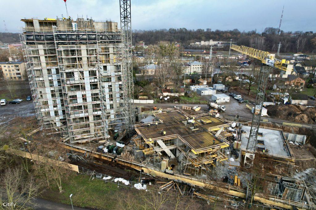 Kaunorama 1 etapas (A ir B namas) (A. Juozapavičiaus pr. 139A) - Multi apartment - construction photos