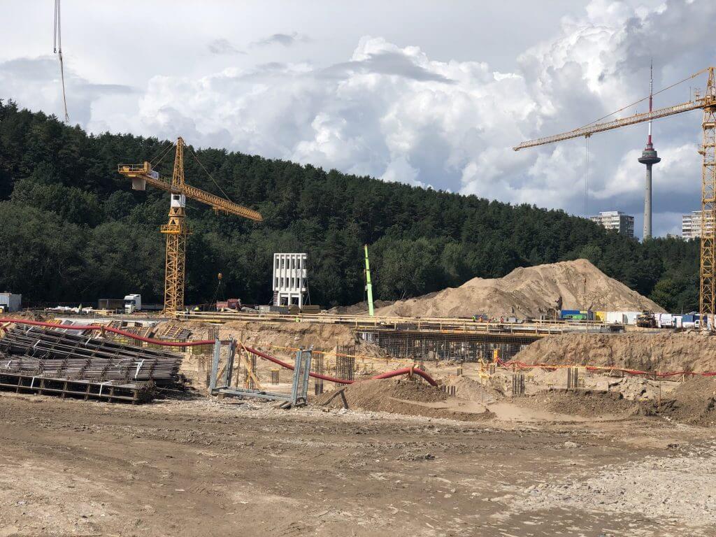 Business Garden Vilnius 1 etapas (Laisvės pr. 10) - Office center - construction photos